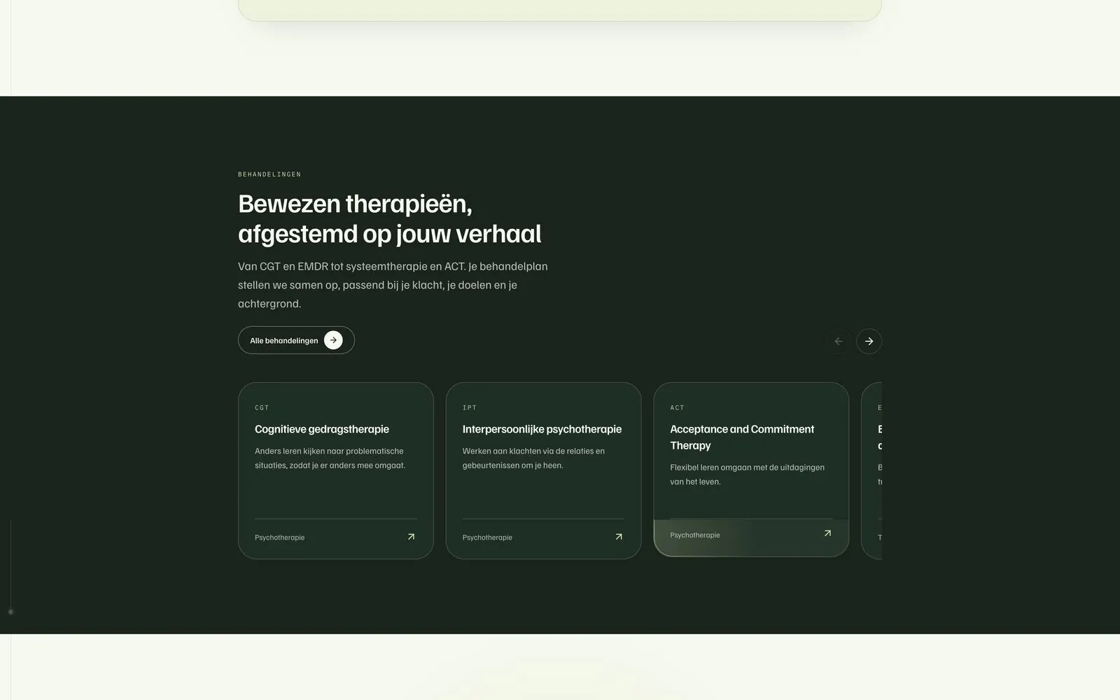 AndersGGZ / Therapieën, donker en rustig
